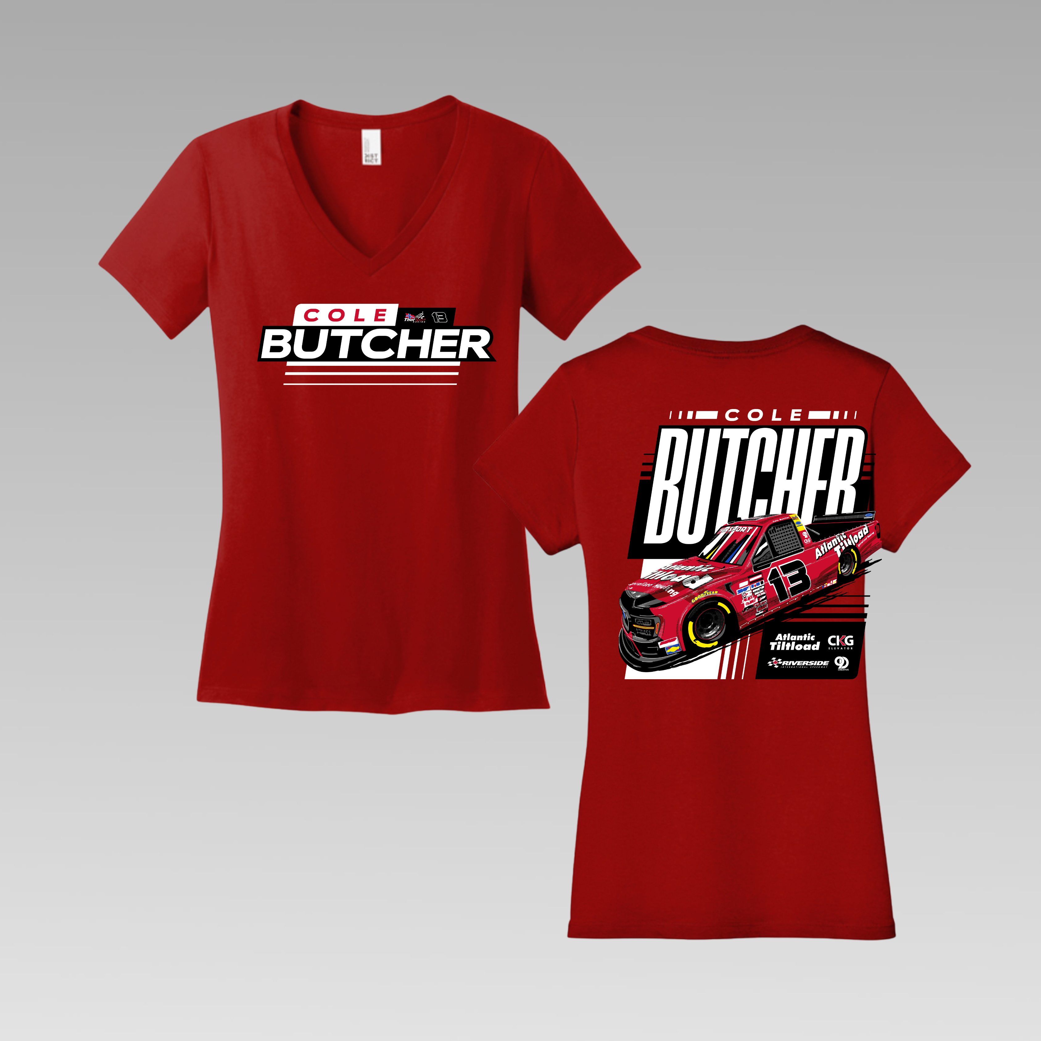 Womens V-neck | 2026 Red ThorSport Racing